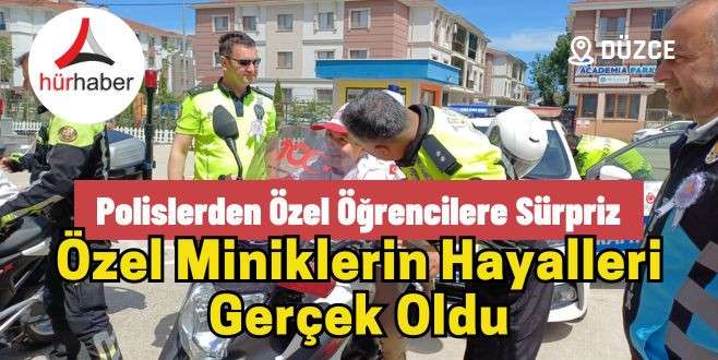 Polislerden özel öğrencilere sürpriz