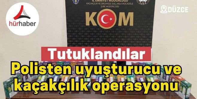 Polisten uyuşturucu ve kaçakçılık operasyonu