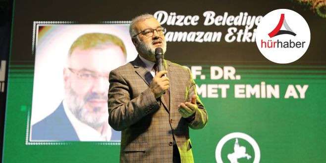 Prof. Dr. Mehmet Emin Ay Düzce’de, Ramazan ayında dualarda buluştu