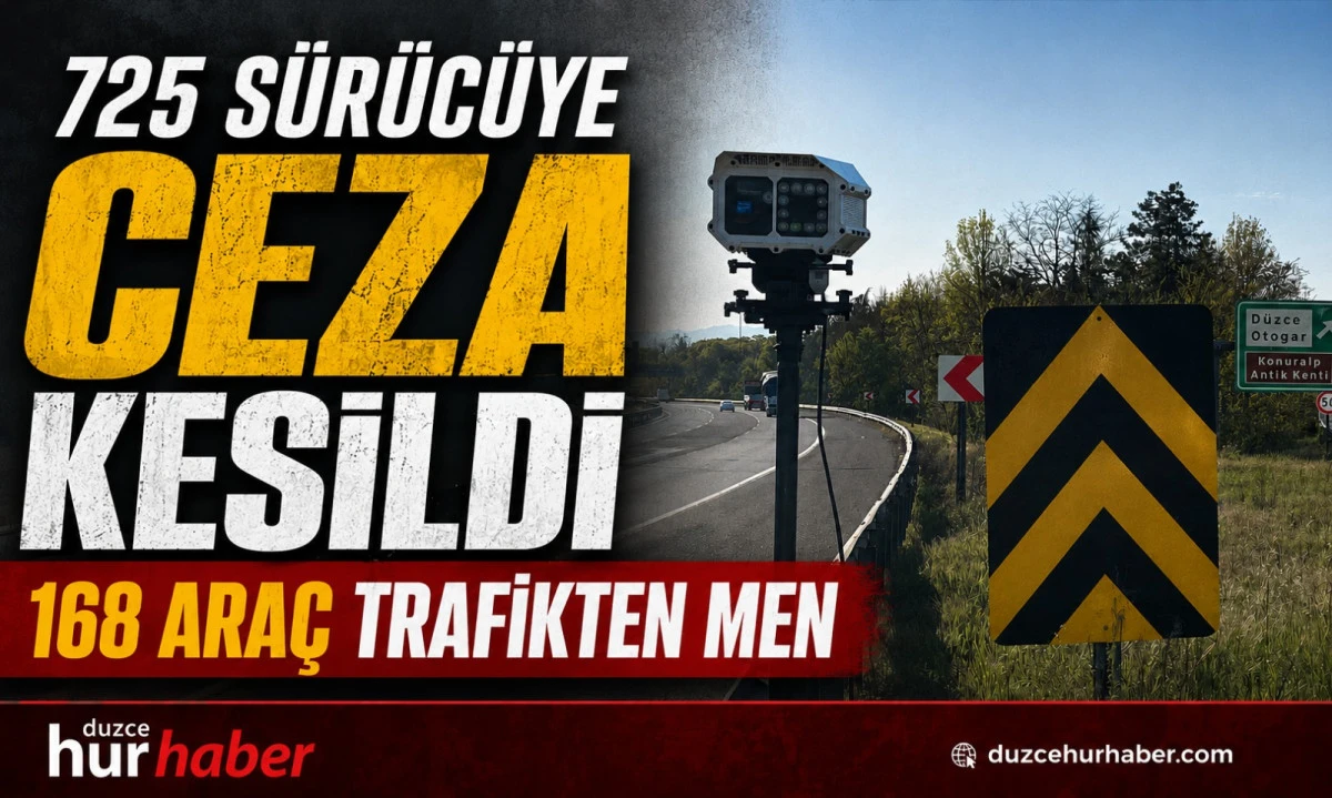 Radar, Kemer, Kask... D&uuml;zce'de Denetimlerin Bilan&ccedil;osu A&ccedil;ıklandı