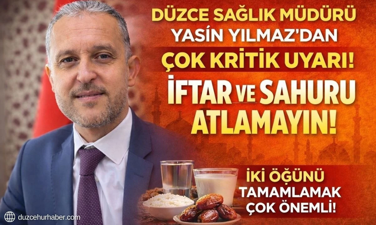 Ramazan beslenme Uyarısı: &ldquo;İki &Ouml;ğ&uuml;n&uuml; Tamamlamak &Ouml;nemli&rdquo;