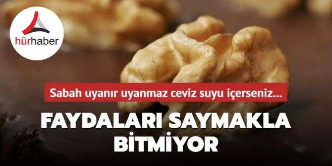 Sabah uyanır uyanmaz ceviz suyu içerseniz... Faydaları saymakla bitmiyor