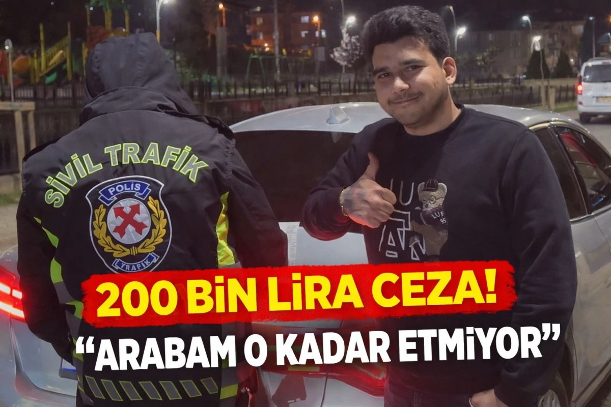 Sakarya&rsquo;da Ehliyetsiz Yakalandı! 200 Bin Lira Ceza Yiyen S&uuml;r&uuml;c&uuml;den İlgin&ccedil; Tepki