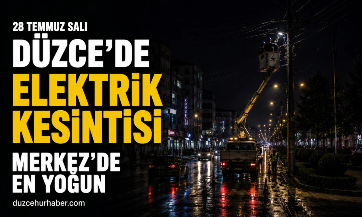 SEDAŞ a&ccedil;ıkladı: D&uuml;zce'de 28 Temmuz elektrik kesintileri