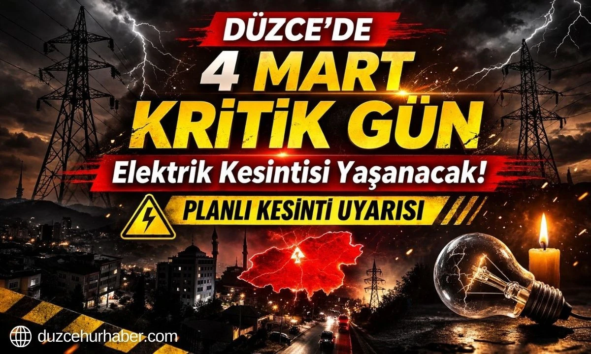 SEDAŞ Duyurdu: D&uuml;zce&rsquo;de 4 Mart Elektrik Kesintisi! İl&ccedil;e İl&ccedil;e Kesinti Programı