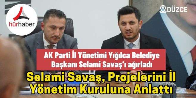 Selami Savaş, projelerini İl Yönetim Kuruluna anlattı