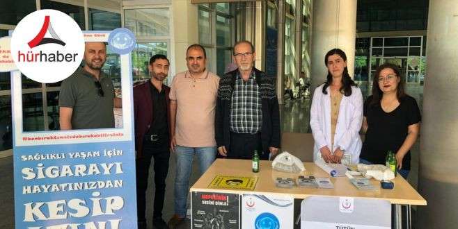 Sigara bırakılması için stant açıldı