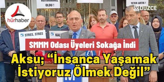 SMMM Odası üyeleri sokağa indi “İnsanca yaşamak istiyoruz ölmek değil”