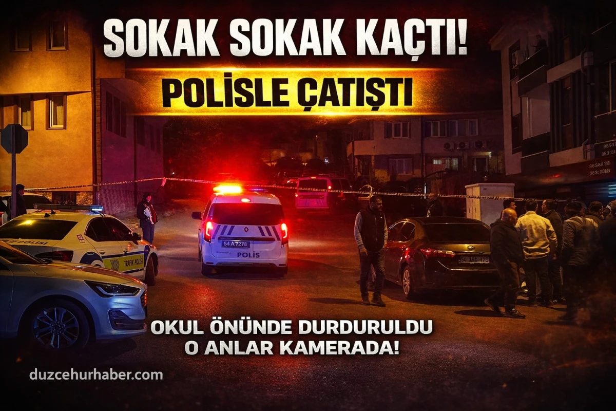 Sokak Sokak &Ccedil;atıştı! Polisle Karşı Karşıya Gelen Şahıs Okul &Ouml;n&uuml;nde Vuruldu