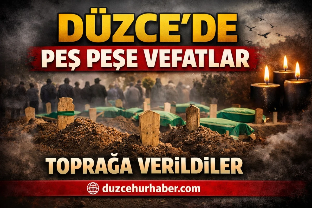 Son dakika: D&uuml;zce&rsquo;de vefat edenler defnedildi (12 Nisan)