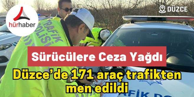 Sürücülere Ceza Yağdı Düzce Asayiş Haber