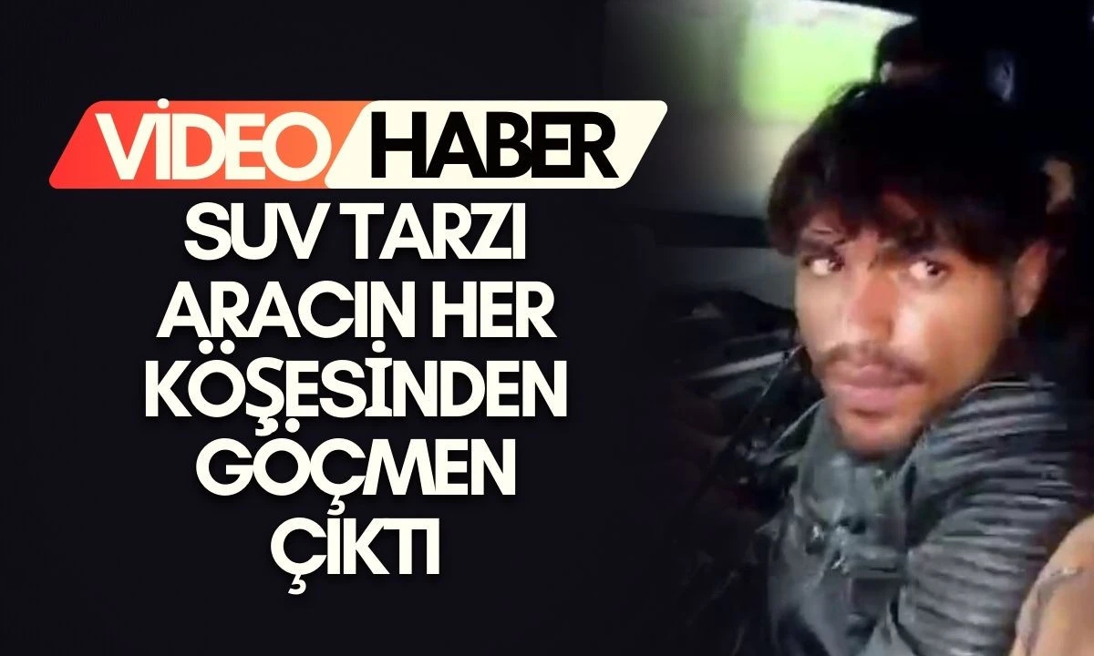 SUV tarzı aracın Her K&ouml;şesinden G&ouml;&ccedil;men &Ccedil;ıktı