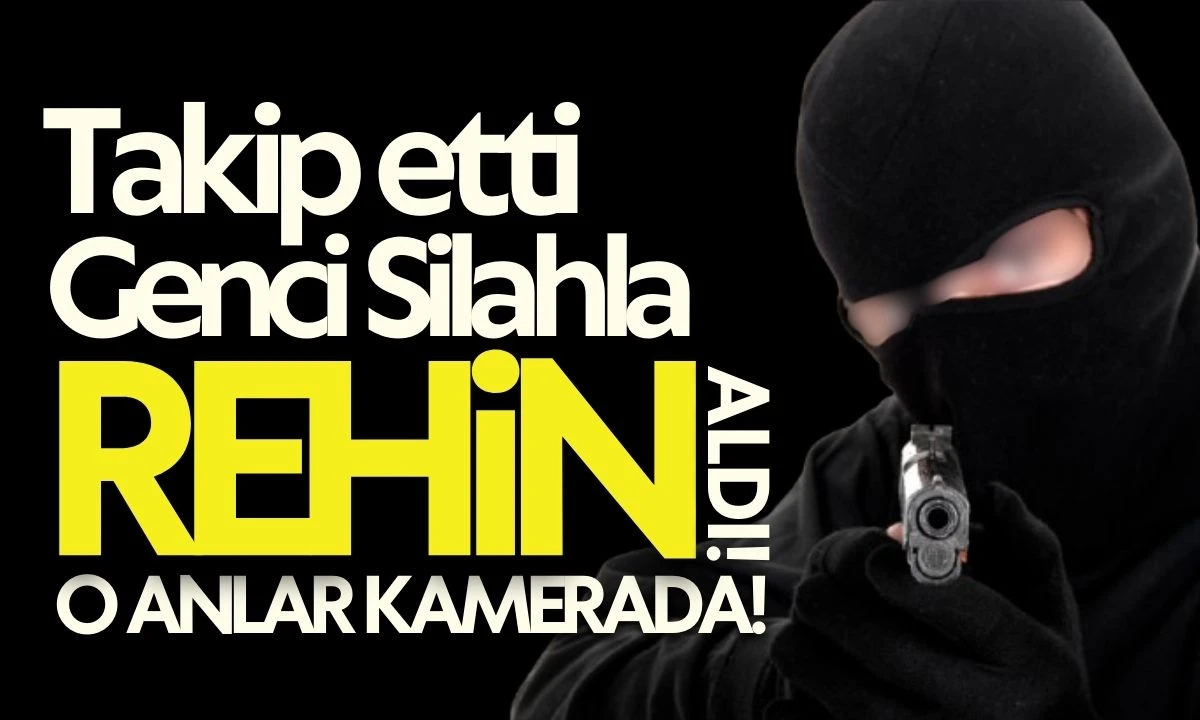 Takip etti Okul bah&ccedil;esinde silahla rehin aldı: Korkun&ccedil; anlar kamerada