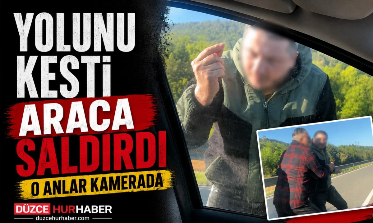 TEM'de Dehşet! Ailenin Yolunu Kesip Saldırdı
