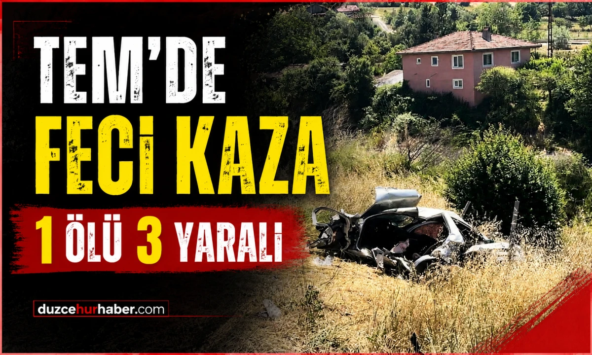 TEM'de Feci Kaza: 1 &Ouml;l&uuml;, 3 Yaralı