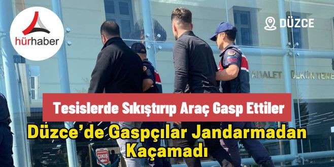 Tesislerde sıkıştırıp araç gasp ettiler