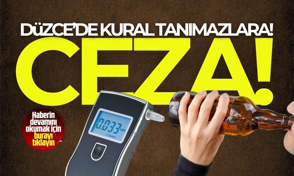 Trafikte 21 kişi sürücüye ceza ve 161 araç trafikten men edildi