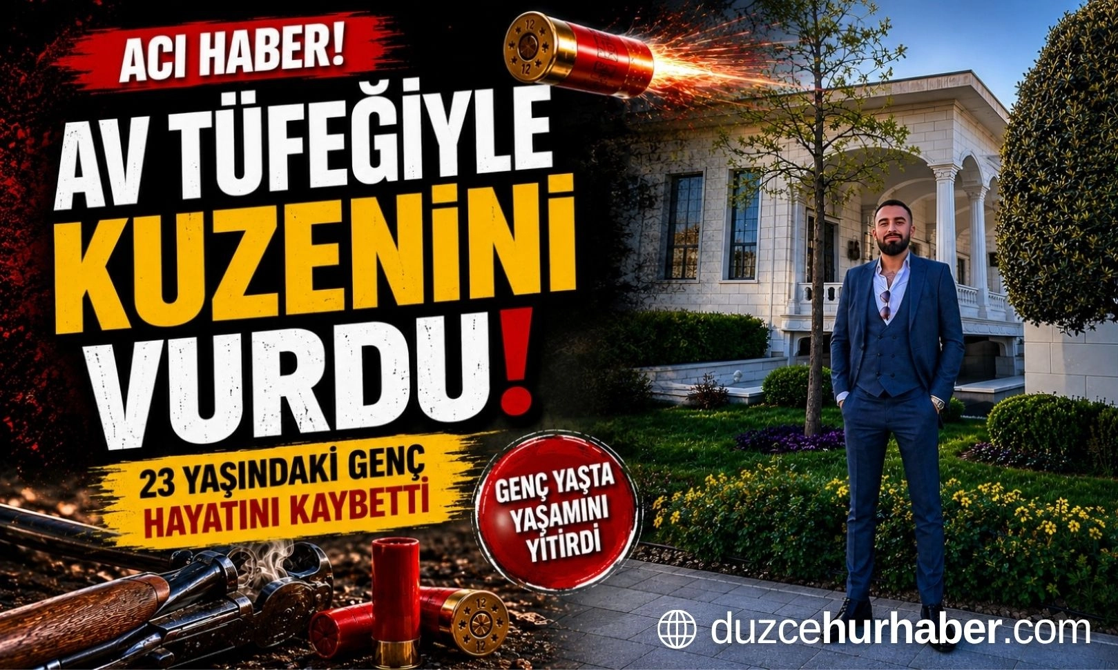 T&uuml;fek Kazara Ateş Aldı: 23 Yaşındaki Adem Demirel, Hayatını Kaybetti