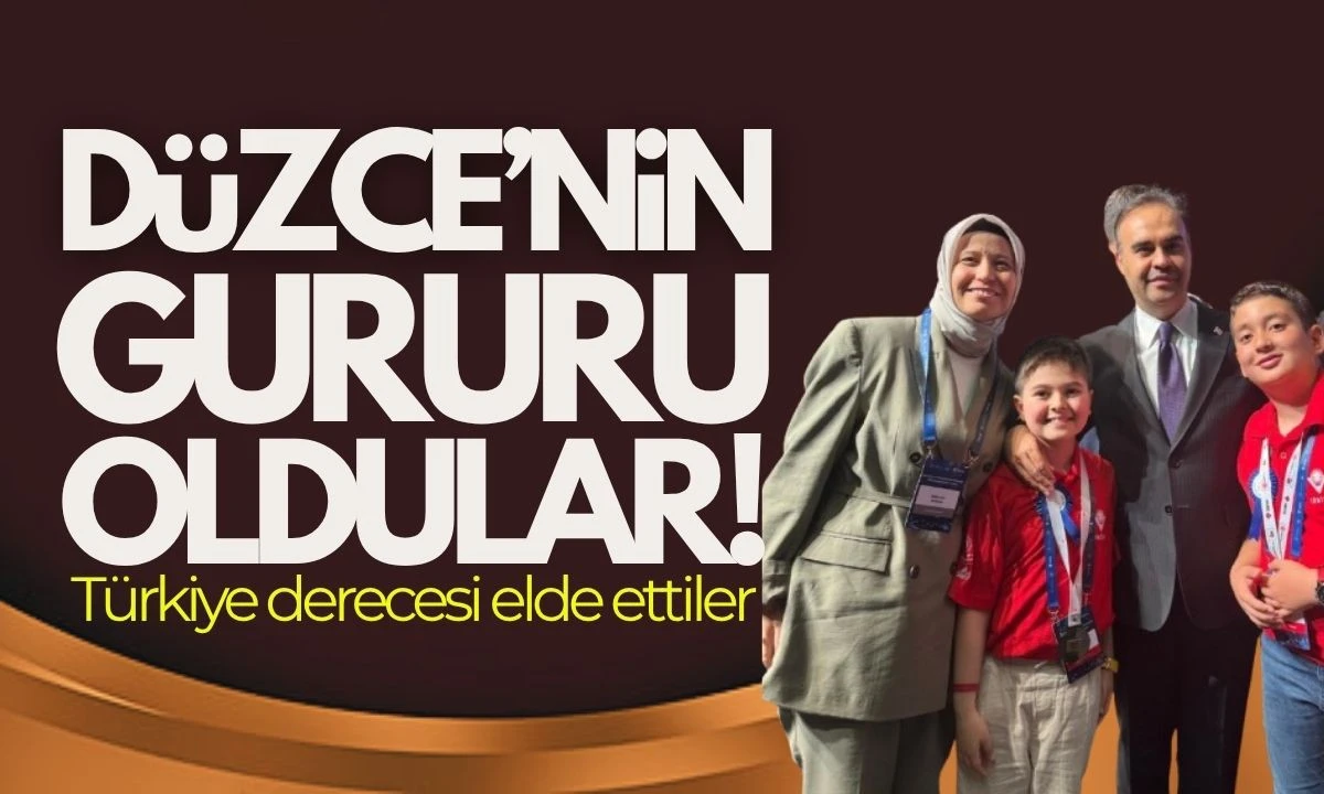 Türkiye finalinde Düzceli öğrenciler iki ödül birden kazandı