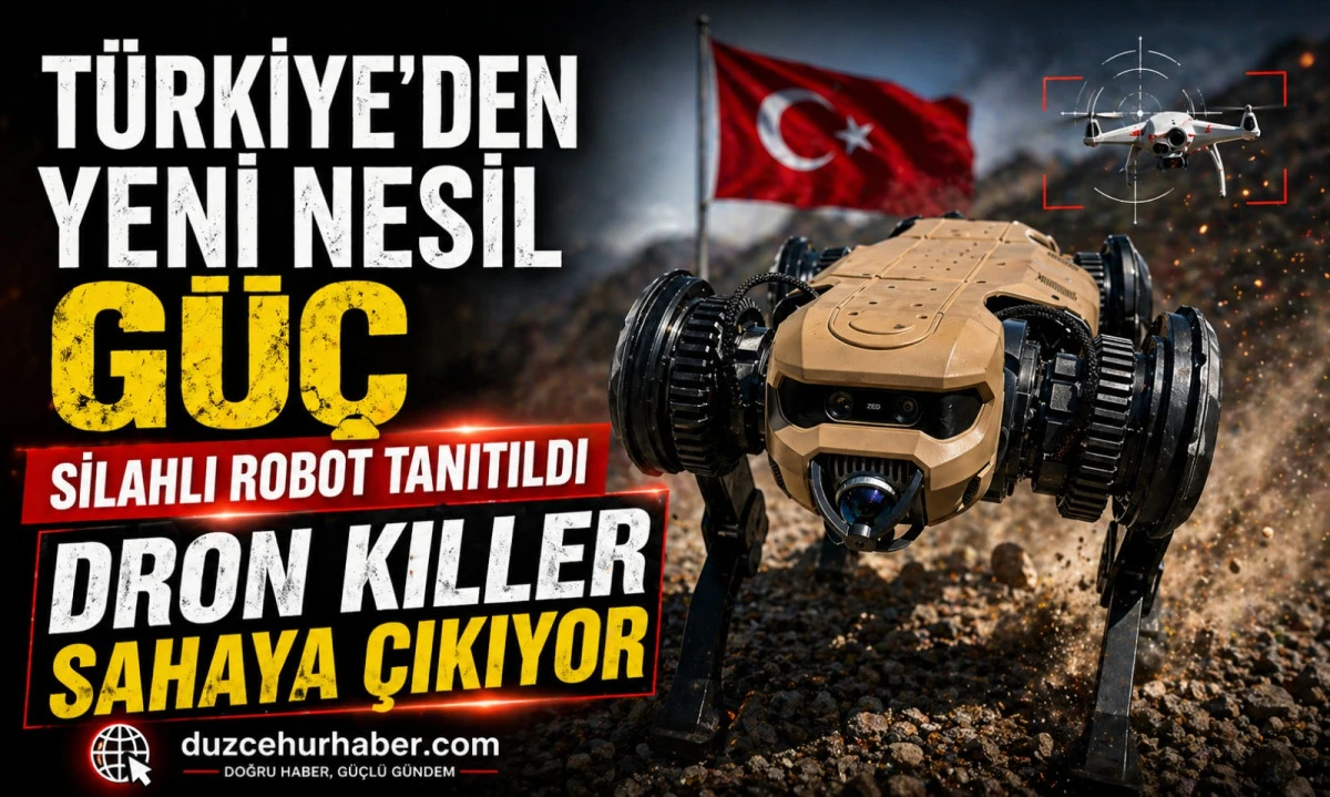 T&uuml;rkiye&rsquo;den Yeni Nesil G&uuml;&ccedil;: Sarsılmaz&rsquo;dan Silahlı Robot ve Dron Avcısı Tanıtıldı