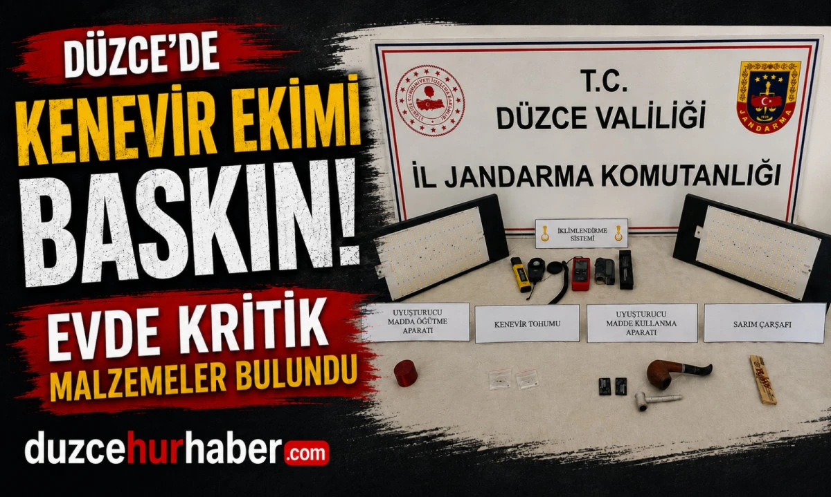 Uyuşturucu &Uuml;retimine Hazırlık İddiası: Jandarmadan Operasyon