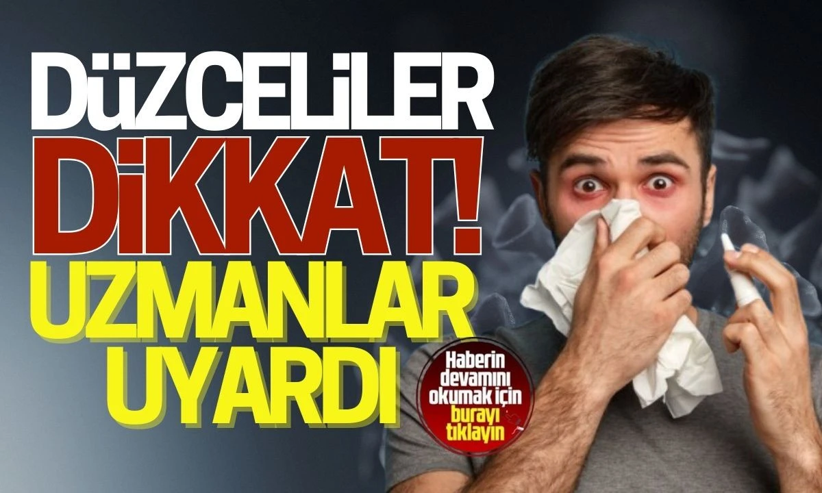 Uzmanlar uyardı: Düzce'de yaşam kalitesini düşürüyor 