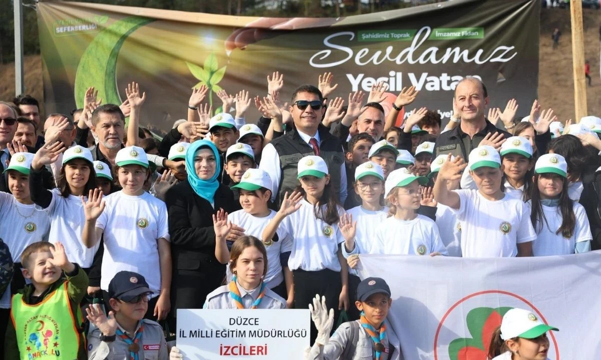 Vali Aslan Katıldı: Düzce Ağaçlandırma Töreni