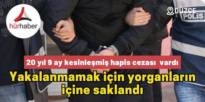 Yakalanmamak için yorganların içine saklandı