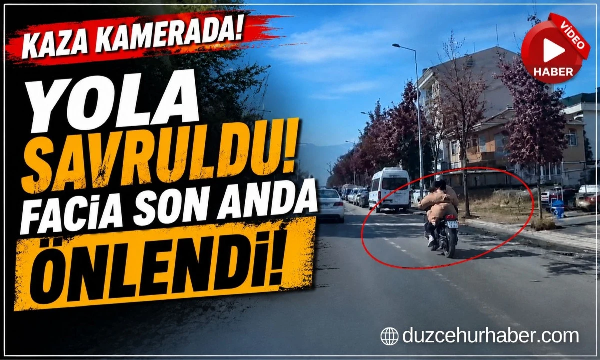 Yola Savruldu, Otomobil S&uuml;r&uuml;c&uuml;s&uuml;n&uuml;n Dikkati Kurtardı