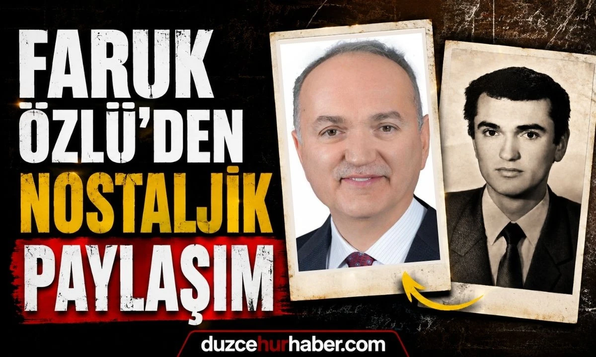 "Zaman nasıl da su gibi akıp ge&ccedil;miş..." Faruk &Ouml;zl&uuml;'den nostaljik paylaşım