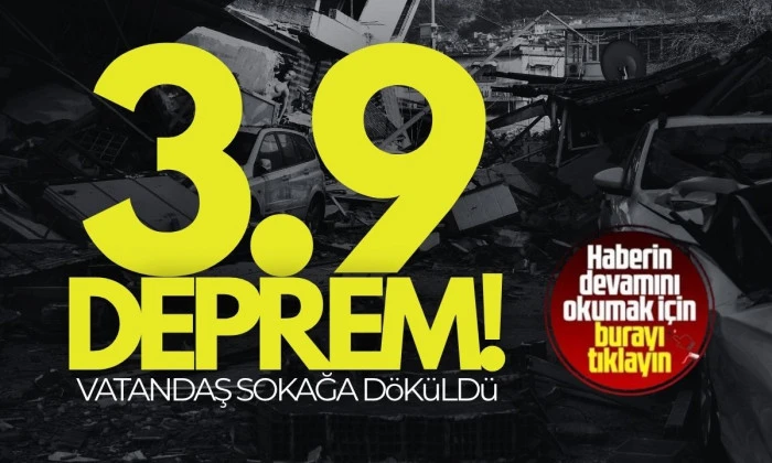 Bolu'da Deprem vatandaş sokağa döküldü 