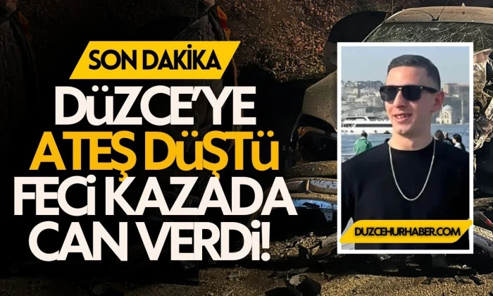 Düzceli genç Murat Can Eğlence Abant yolunda hayatını kaybetti
