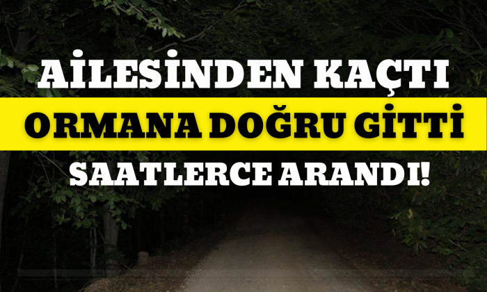 Ailesinden kaçtı! Saatlerce ormanda arandı!