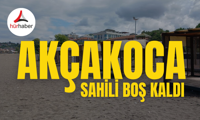 Yağışla birlikte sahiller boş kaldı