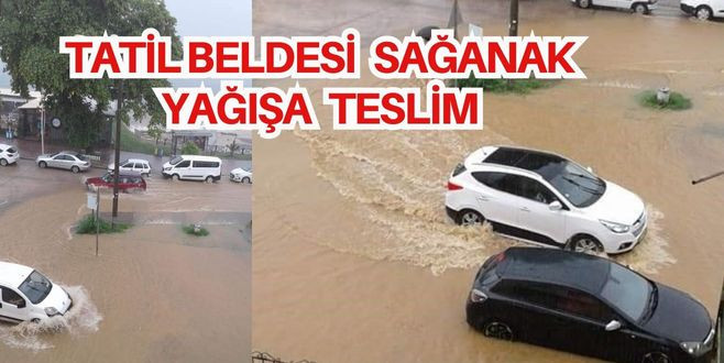 Akçakoca'yı Sağanak Vurdu