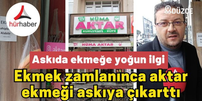 Askıda ekmeğe yoğun ilgi