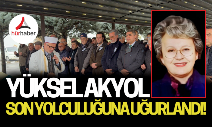Eski bakanın eşi son yolculuğuna uğurlandı