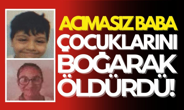 Çocuklarını yataklarında boğan baba 