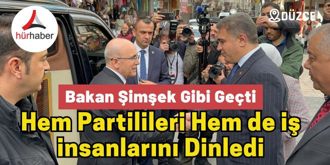 Bakan Mehmet Şimşek gibi geçti