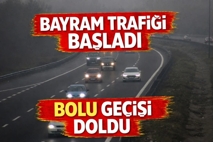 Bolu ilinde ge&ccedil;işinde bayram trafiği başladı