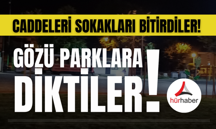 Gözü parklara diktiler!