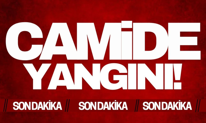 Ahşap camideki yangın kısa sürede söndürüldü!