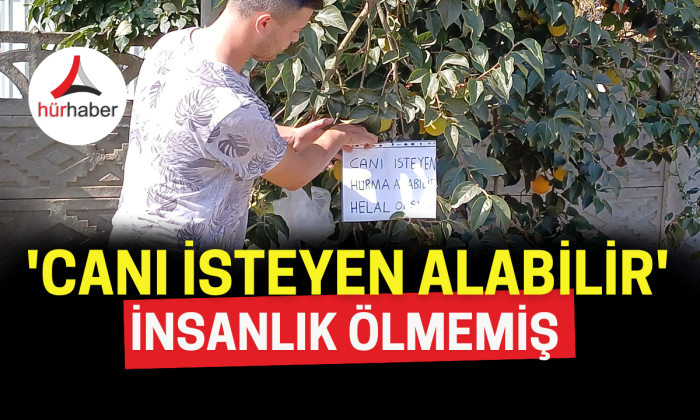 Ağaca astığı yazı ile insanlık ölmemiş dedirtti