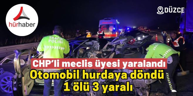 Süleyman Nadir Ataman İBB Meclis üyesi Düzce’de kaza geçirdi