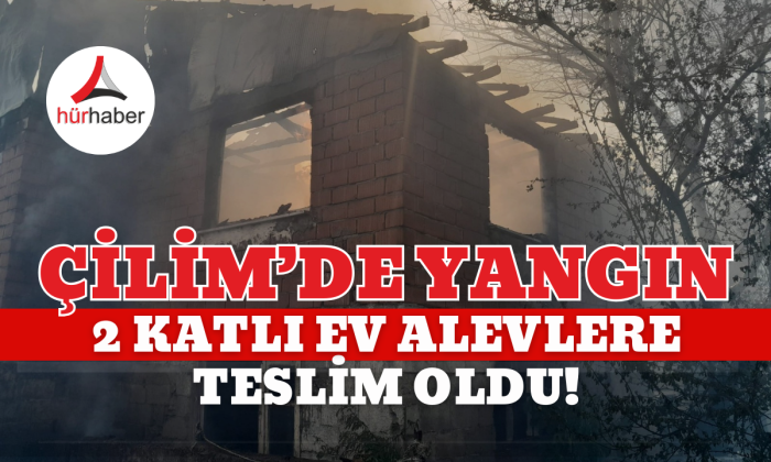 2 Katlı evde yangın çıktı