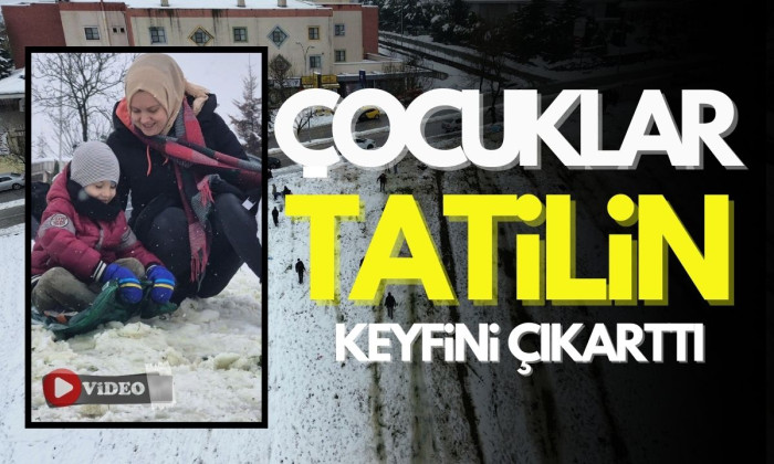 Tatilin keyfini çocuklar çıkarttı! 