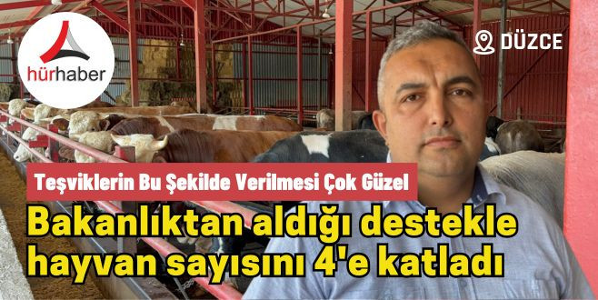 Destekle hayvan sayısını 4'e katladı