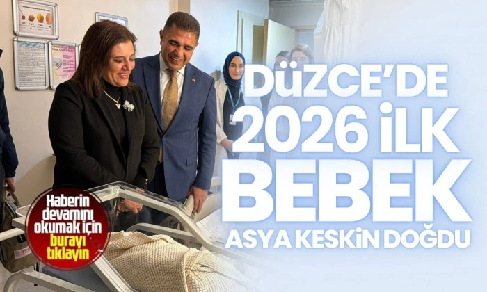 Düzce’de 2025 yılının son bebeği ve yeni yılın ilk bebeği aileleri heyecanlandırdı
