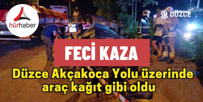 Düzce feci kaza 