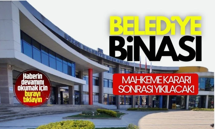 Belediye binası yıkılıyor! 